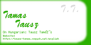 tamas tausz business card